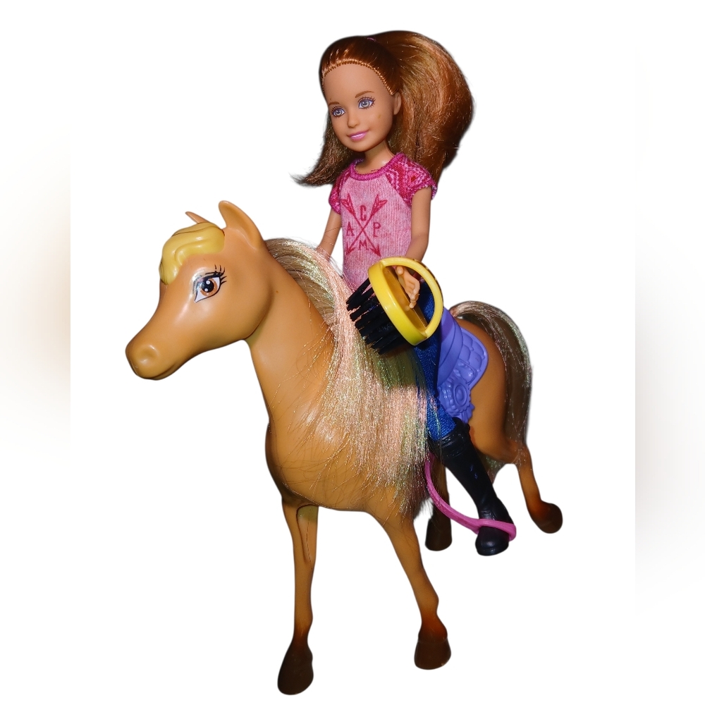 Mattel 2010 set of Teen Barbie, Horse & Brush